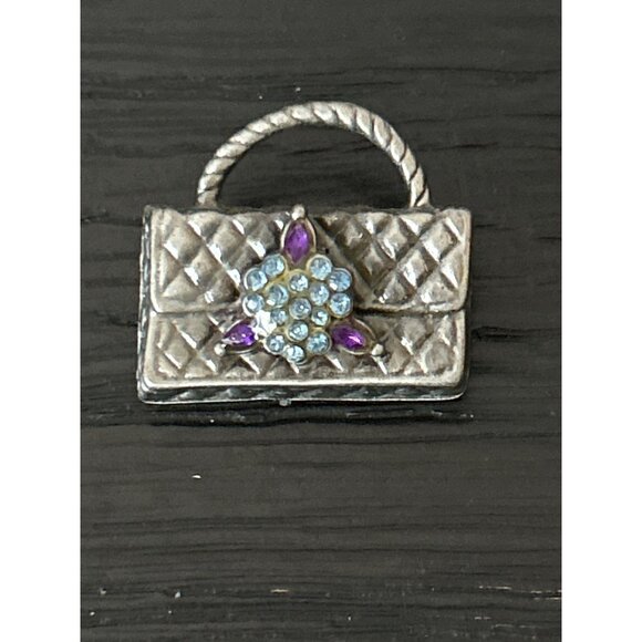 Lot of 13 Vintage & Non-Vintage Brooches/Pins Rhinestone & Enamel Accents Bling - Picture 14 of 14